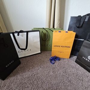Multiple Designer Shopping Bags